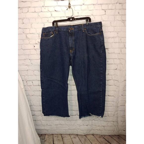 Faded Glory Vintage Men's Size 42x23 (Tag 42x30) Distressed Denim Blue Jeans. - Picture 1 of 5